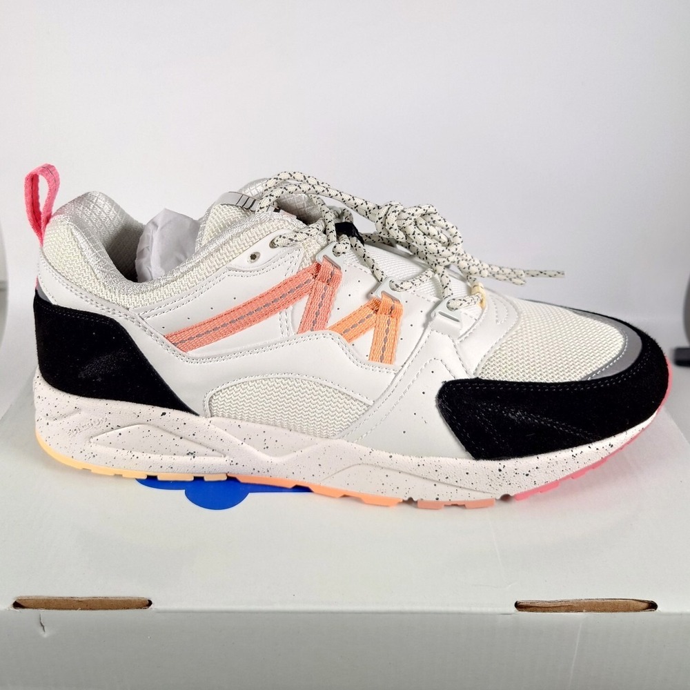 Karhu NEW Fusion 2.0 Mens Size 9 Jet Black / Canyon Sunset White F804142 Shoes